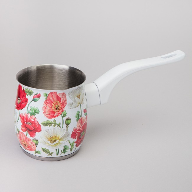 Турка agness "белые маки" 340 мл мал=12шт Agness (916-438)