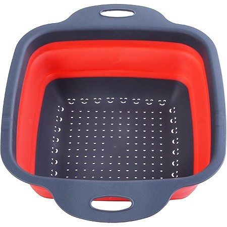 Дуршлаг силикон с ручками, КРАСНЫЙ.MB (31490) Дуршлаг силикон с ручками, КРАСНЫЙ.MB (31490)