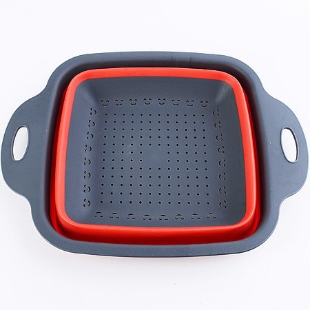 Дуршлаг силикон с ручками, КРАСНЫЙ.MB (31490) Дуршлаг силикон с ручками, КРАСНЫЙ.MB (31490)