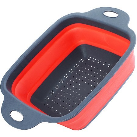Дуршлаг силикон с ручками, КРАСНЫЙ.MB (31490) Дуршлаг силикон с ручками, КРАСНЫЙ.MB (31490)