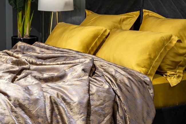 -Покрывало HOUSTON золотое 260*260 (TT-00011069)