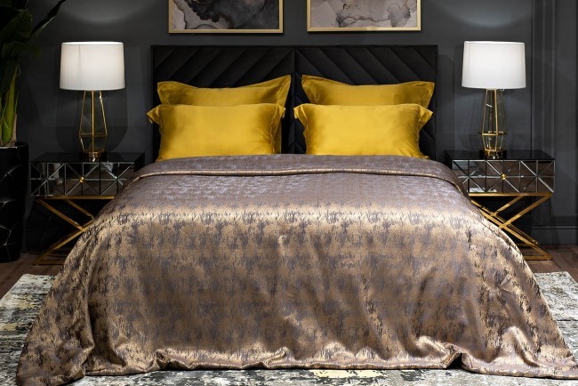 -Покрывало HOUSTON золотое 260*260 (TT-00011069)