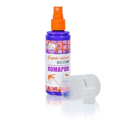 Спрей-лосьон  HELP от комаров до 4 часов защиты репеллентный, 100 мл  (80510) (53789)