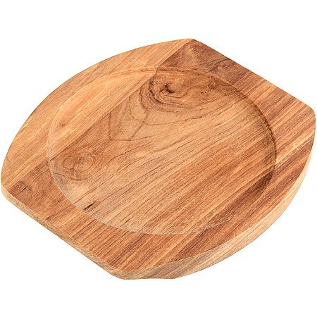 Сковорода чугун 13см с дерев.подст. МВ (26802)