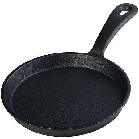 Сковорода чугун 13см с дерев.подст. МВ (26802)