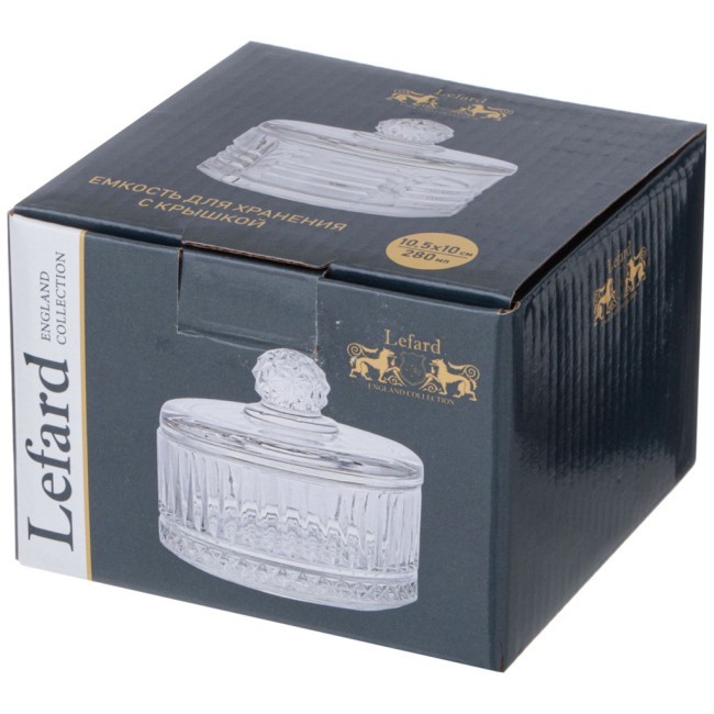 Емкость для хранения lefard с крышкой "diamant" 10,5*10 см, 280 мл Lefard (691-086) Емкость для хранения lefard с крышкой "diamant" 10,5*10 см, 280 мл Lefard (691-086)