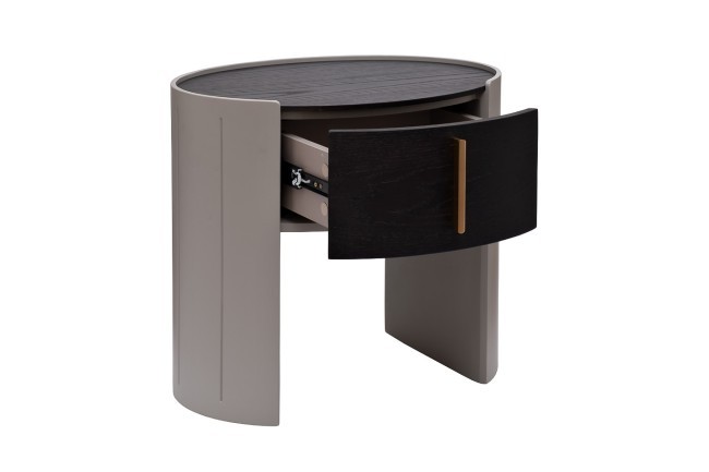 Тумбочка 1 ящик темный шпон 59*42*55см (TT-00012682)