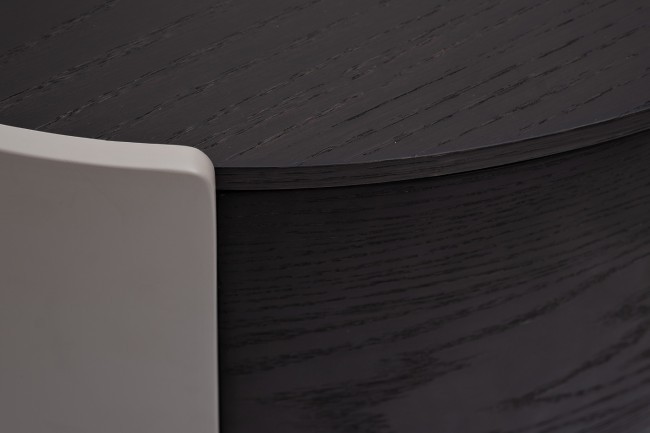 Тумбочка 1 ящик темный шпон 59*42*55см (TT-00012682)