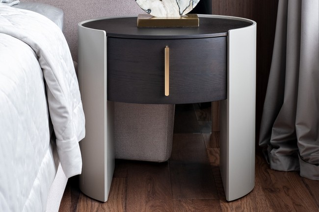 Тумбочка 1 ящик темный шпон 59*42*55см (TT-00012682)