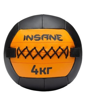 Медбол INSANE IN24-WB100, 4 кг, оранжевый (2111036) Медбол INSANE IN24-WB100, 4 кг, оранжевый (2111036)
