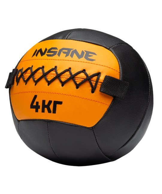 Медбол INSANE IN24-WB100, 4 кг, оранжевый (2111036) Медбол INSANE IN24-WB100, 4 кг, оранжевый (2111036)