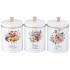 Набор agness "floral mood" 2в1 хлебница 34*20*18 см, банка для сыпучих 12*17,5 см 3 шт Agness (790-377)