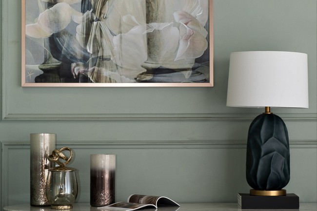 Лампа настольная плафон белый d40*75см (TT-00001080) Лампа настольная плафон белый d40*75см (TT-00001080)