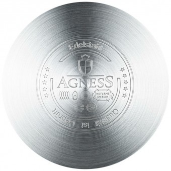 Кастрюля agness "classic" со стеклянной крышкой 4,3 л. 22x12,5 см Agness (914-223)