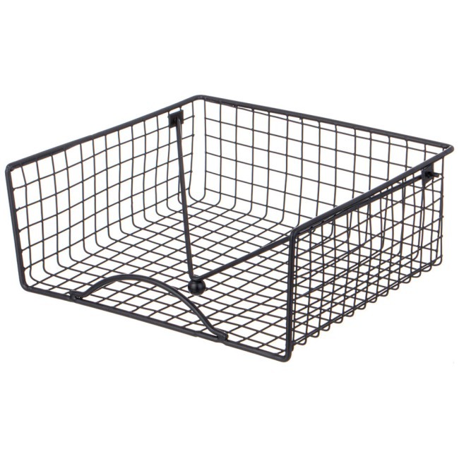 Салфетница  agness 19*19*8см черная Agness (917-128)