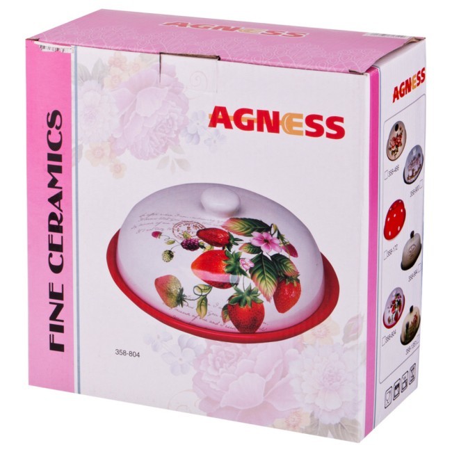 Блюдо для блинов с крышкой "флоренция" диаметр=23 см. высота=10 см. Agness (358-1351)