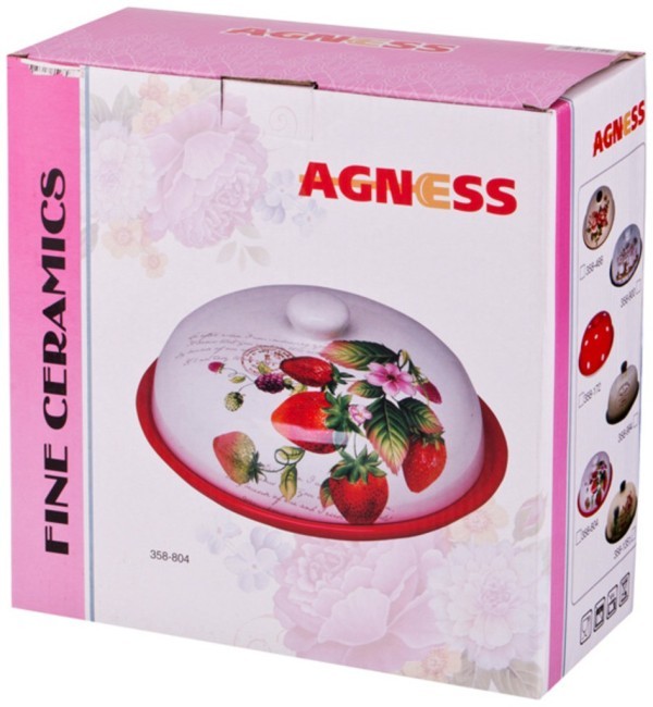 Блюдо для блинов с крышкой "флоренция" диаметр=23 см. высота=10 см. Agness (358-1351)