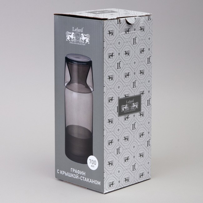 Графин с крышкой/стаканом "life style" blue 700мл Lefard (312-167)