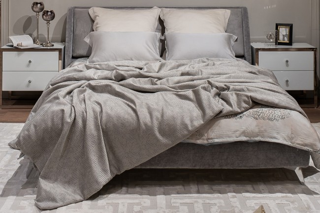 Покрывало Gloss серое 260*260 (TT-00012842)