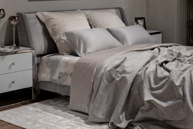 Покрывало Gloss серое 260*260 (TT-00012842)