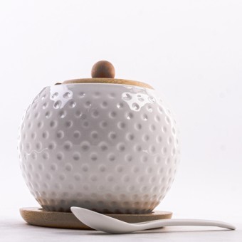 Сахарница на подставке 600 мл фарфор/бамбук LR (60318)