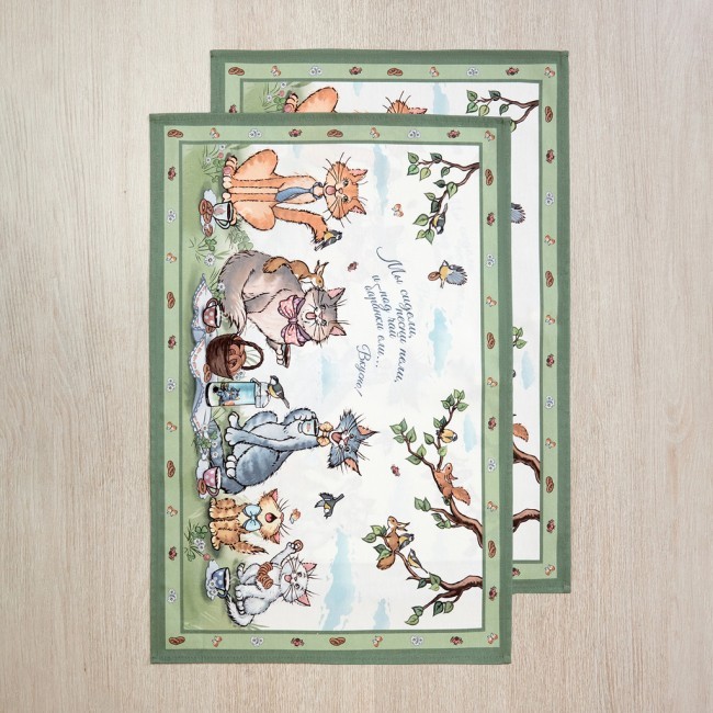 Набор полотенец из 2х шт "пальчики оближешь",40х60см, 100% хлопок Lefard (850-724-61)