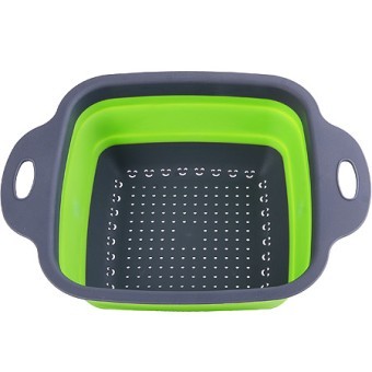 Дуршлаг силикон с ручками, ЗЕЛЕН.MB (31490-1) Дуршлаг силикон с ручками, ЗЕЛЕН.MB (31490-1)
