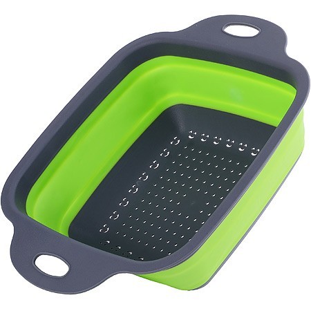 Дуршлаг силикон с ручками, ЗЕЛЕН.MB (31490-1) Дуршлаг силикон с ручками, ЗЕЛЕН.MB (31490-1)