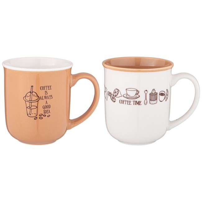 Набор кружек lefard "coffee time" 2 пр. 400мл Lefard (260-888)