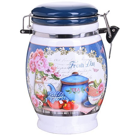 Банка для сыпучих 900мл Натюрморт дол/металл LR (26397)