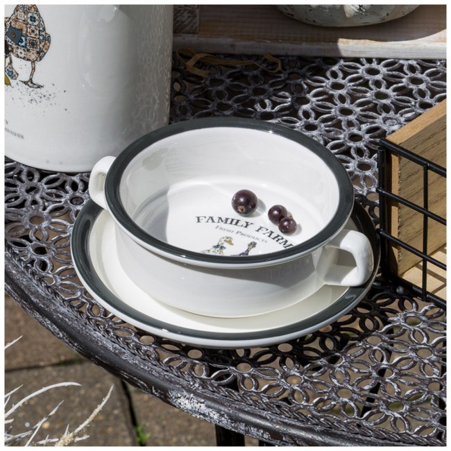 Бульонница с блюдцем lefard "family farm" 250 мл 15*6 см Lefard (263-1245)