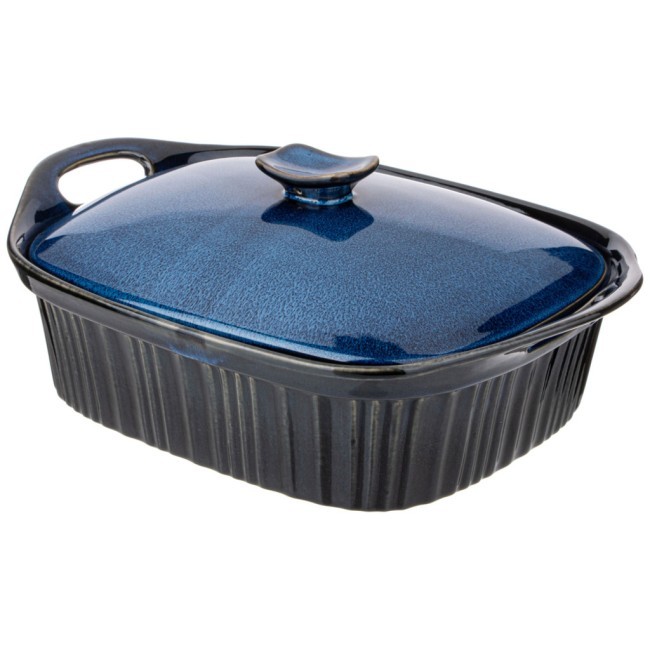 Форма для запекания с крышкой reactive blue 33*23*9,5/13 см 2000 мл Agness (780-110)