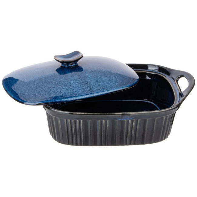 Форма для запекания с крышкой reactive blue 33*23*9,5/13 см 2000 мл Agness (780-110)