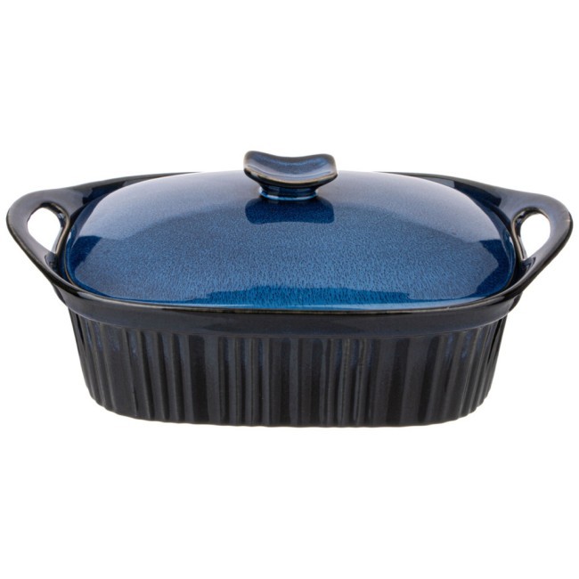 Форма для запекания с крышкой reactive blue 33*23*9,5/13 см 2000 мл Agness (780-110)