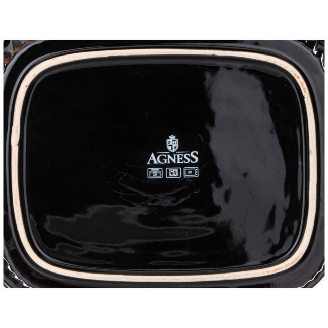 Форма для запекания с крышкой reactive blue 33*23*9,5/13 см 2000 мл Agness (780-110)