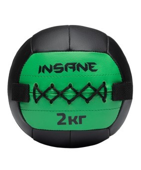 Медбол INSANE IN24-WB100, 2 кг, зеленый (2111034)