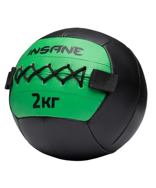Медбол INSANE IN24-WB100, 2 кг, зеленый (2111034)