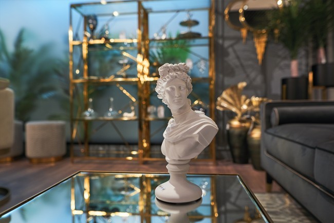 Статуэтка "Античный бюст" белая 20*30см (TT-00004759)