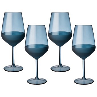 Набор бокалов из 4 штук "mat & shiny" blue 490мл Rakle (312-136)