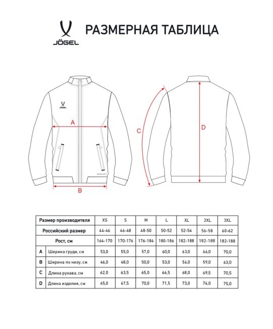 Куртка парадная JÖGEL PREMIER PerFormDRY Woven Jacket, красный (2122726)