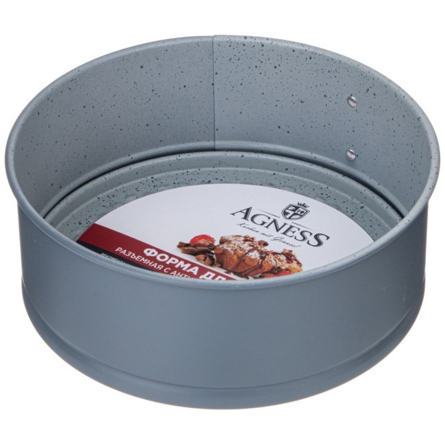 Форма для выпечки agness разъемная с антипригарным покрытием 18 см Agness (930-063) Форма для выпечки agness разъемная с антипригарным покрытием 18 см Agness (930-063)