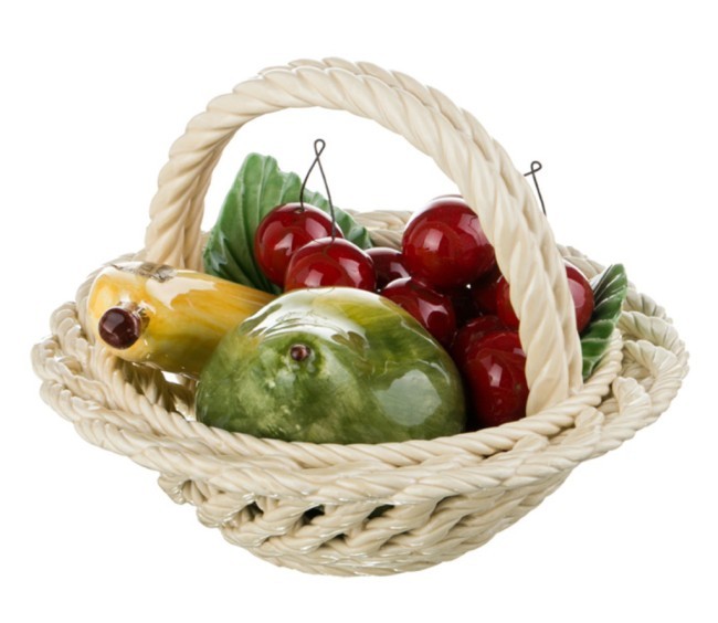 Изделие декоративное корзина с фруктами "груша и банан" 19*15 см высота=16 см ORGIA (335-094) Изделие декоративное корзина с фруктами "груша и банан" 19*15 см высота=16 см ORGIA (335-094)