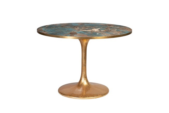 Стол обеденный Venice Blue d110*75,5см (TT-00008705)