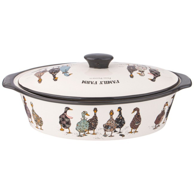 Форма для запекания с крышкой "family farm" овальная 3,2 л 37,5х22х15,5см Lefard (536-281)