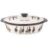 Форма для запекания с крышкой agness "family farm" овальная 3,2 л 37,5х22х15,5см Lefard (536-281)
