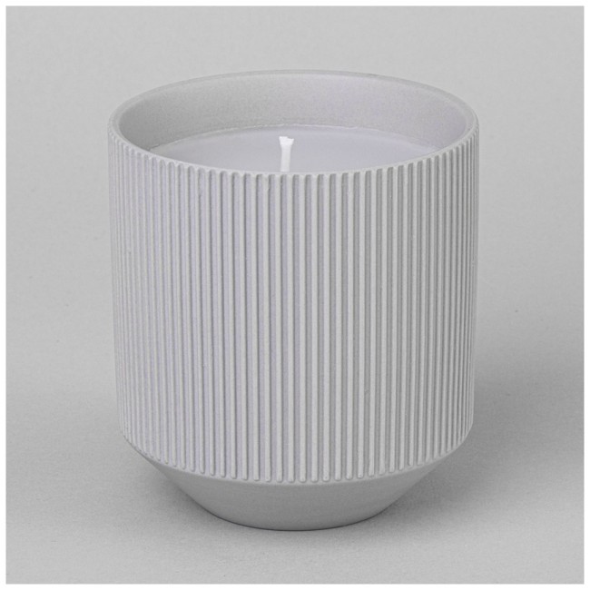 Свеча ароматическая 9*9*9,8 см цвет: серый матовый Lefard (374-163)