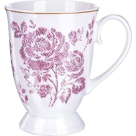 Кружка фарфоровая 300 мл Цветы LR (27884)