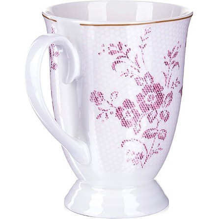 Кружка фарфоровая 300 мл Цветы LR (27884)