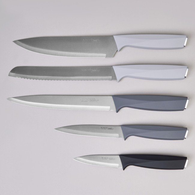 Набор ножей agness на пластиковой подставке, 6 предметов Agness (911-747) Набор ножей agness на пластиковой подставке, 6 предметов Agness (911-747)