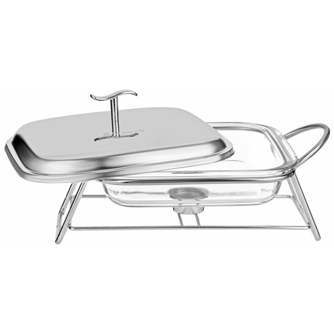 Мармит agness  квадратный silver 1,8l Agness (781-502)